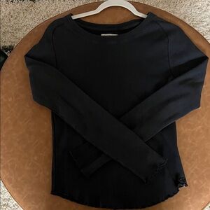 We The Free Navy Long Sleeve Top